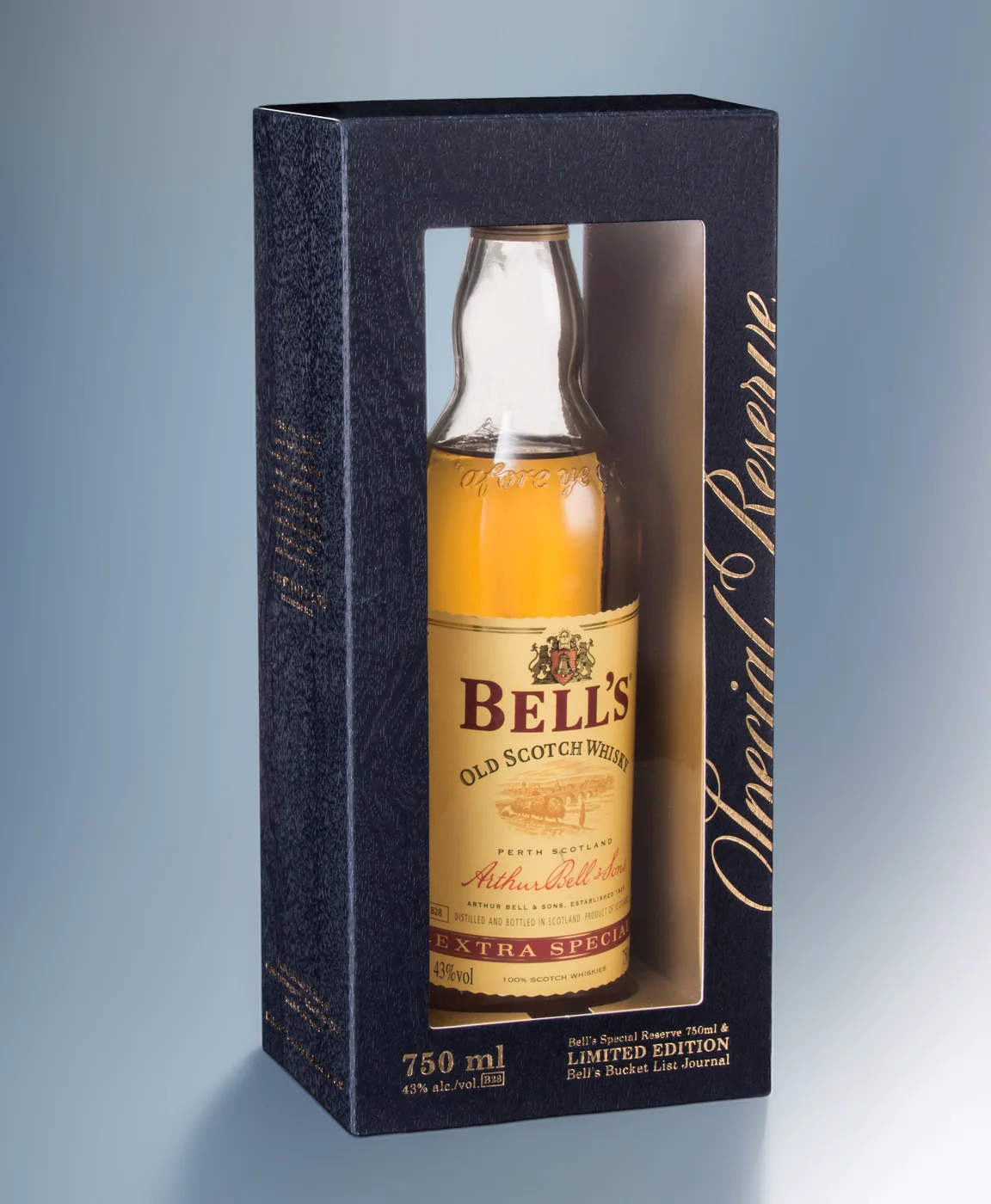 Bell's Special Reserve window carton